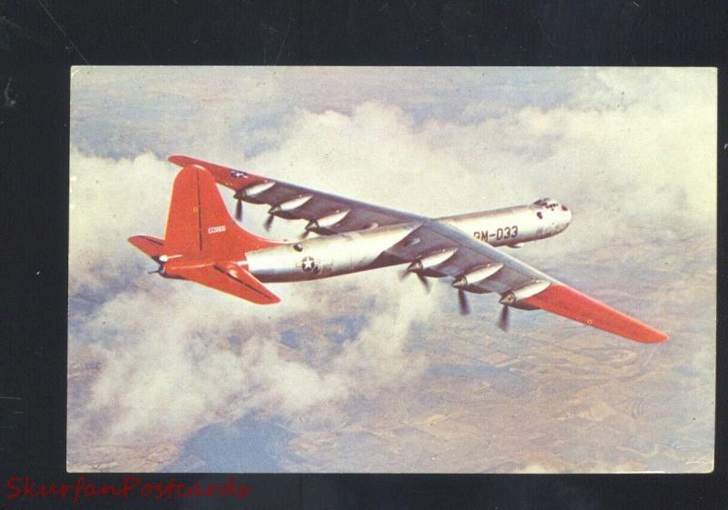 CONSOLIDATED VULTEE B-36 U.S. AIR FORCE WWII AIRPLANE VINTAGE MILITARY POSTCARD