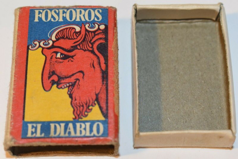 Fosforos El Diablo Bon Bril Dura mucho mas. Matchbox