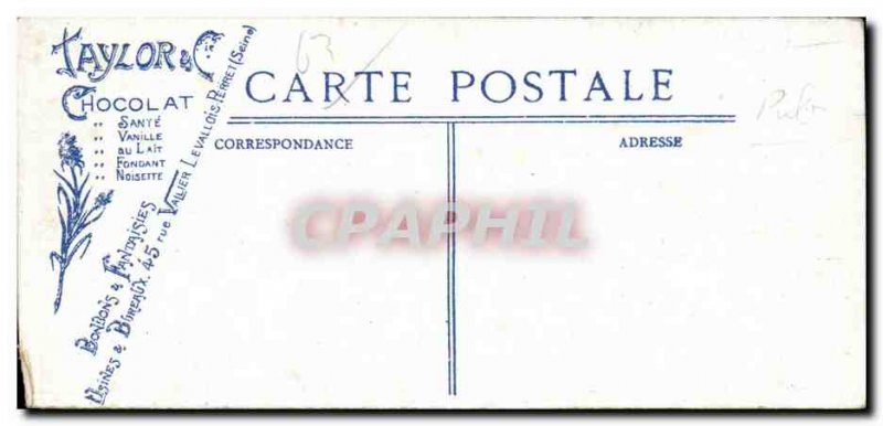Old Postcard Clermont - Ferrand Boulevard Desaix Chocolate Taylor Advertisement
