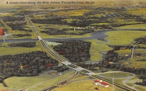 A scenic view along the New Jersey Turnpike in New Jersey Turnpike, New Jersey