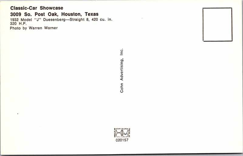 Postcard HISTORICAL SCENE Houston Texas TX AK8324