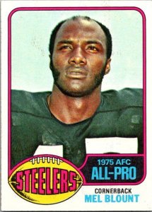 1976 Topps Football Card Mel Blount Pittsburgh Steelers sk4441