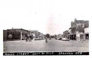 Maine Street in Stanton, Nebraska
