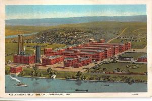 Cumberland Maryland Kelly Springfield Tire Co Antique Postcard K97940