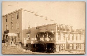 RPPC Manchester Vermont  Socony Gas Pump and Garage Postcard