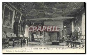 Old Postcard Chateau de Sully sur Loire Loiret The Grand Salon