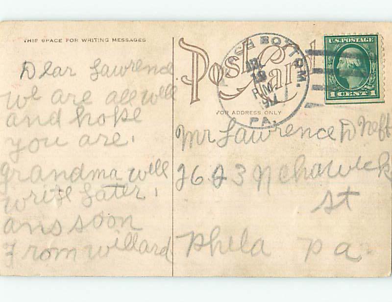 Divided-Back BEAUTIFUL FLOWERS & SUNSET SCENE o8909