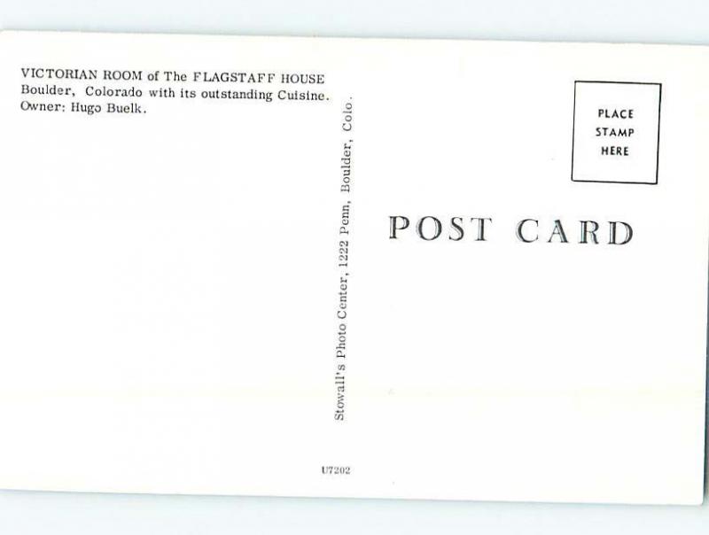 Pre-1980 RESTAURANT SCENE Boulder Colorado CO G8341