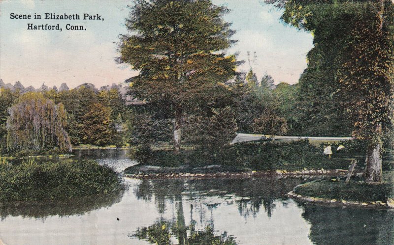 HARTFORD, Connecticut, PU-1916; Scene In Elizabeth Park