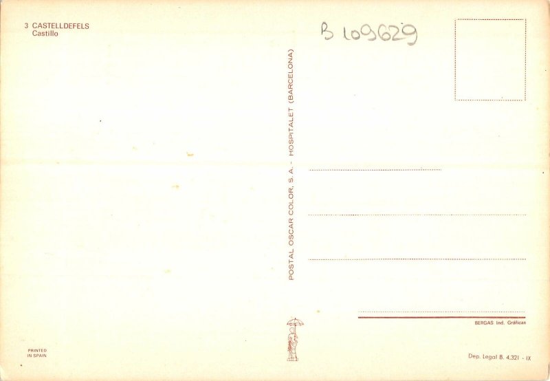 B109629 Spain Castelldefels Castillo Castle Chateau