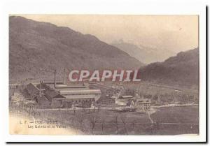 Ugine Old Postcard plants and the valley