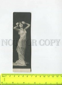 466458 RUSSIA beauty in a dress with a necklace Art Nouveau bookmark format
