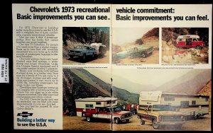 1972 Chevrolet's Recreational Cars Suburbans Vintage Print Ad 19648