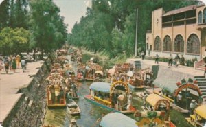 Mexico Flower Decked Boats At Xochimilco