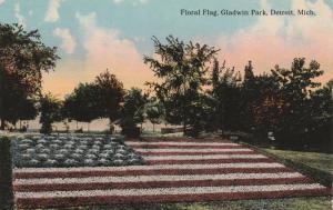 Floral American Flag at Gladwin Park - Detroit MI, Michigan - DB