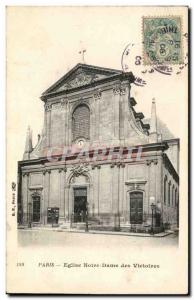 Paris Old Postcard Church of Our Lady of Victories