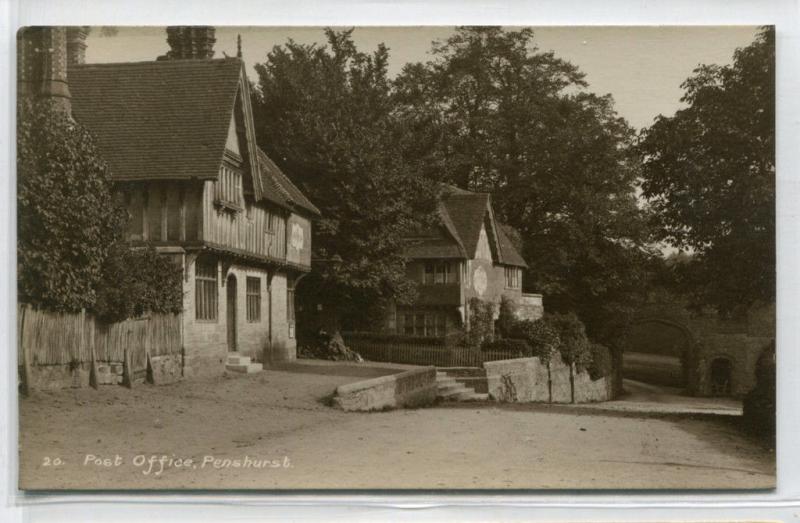 Post Office Street Scene Penshurst Kent England UK RPPC Real Photo postcard 