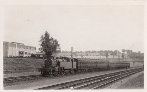 Class 2-6-2-T Train Leaves Elstree & Borehamwood Railway Station Old Real Pho...