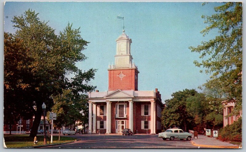 Georgetown Delaware 1950s Postcard Sussex County Courthouse