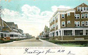 UDB Postcard; Arverne by-the-Sea, Long Island NY Gaston Ave Street Scene, Queens