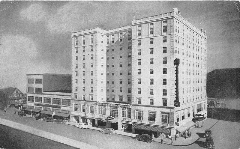 Charleston West Virginia 1940s Postcard The Daniel Boone Hotel