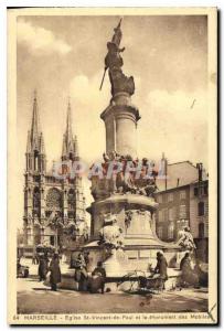  Ansichtskarten-Marseille-Kirchen-St. Vincent von Paul und von Monument der Mobi