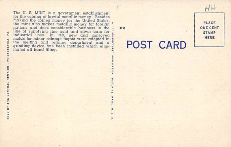 U. S. Mint Philadelphia Pennsylvania, PA