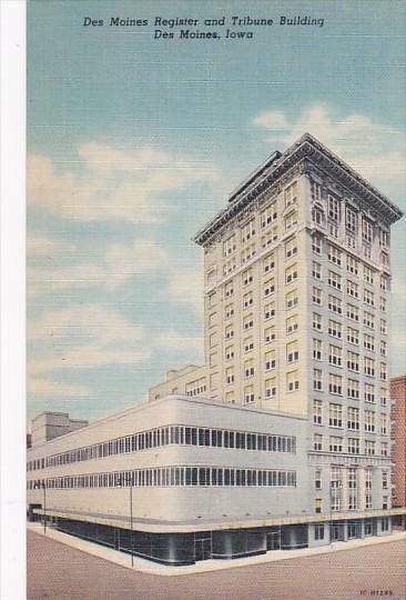 Iowa Des Moines Register and Tribune Building Curteich