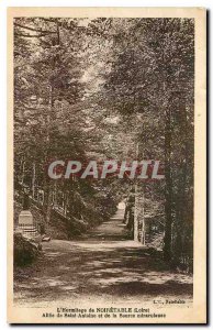 Old Postcard The Hermitage Noiretable Loire Allee St. Anthony and the Miracul...