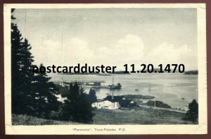 h3185 - TROIS PISTOLES Quebec Postcard 1944 Harbor View