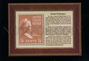 208041 USA Great American Woman Martha Washington postcard
