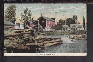 The Dam,Mishicot,WI Postcard 