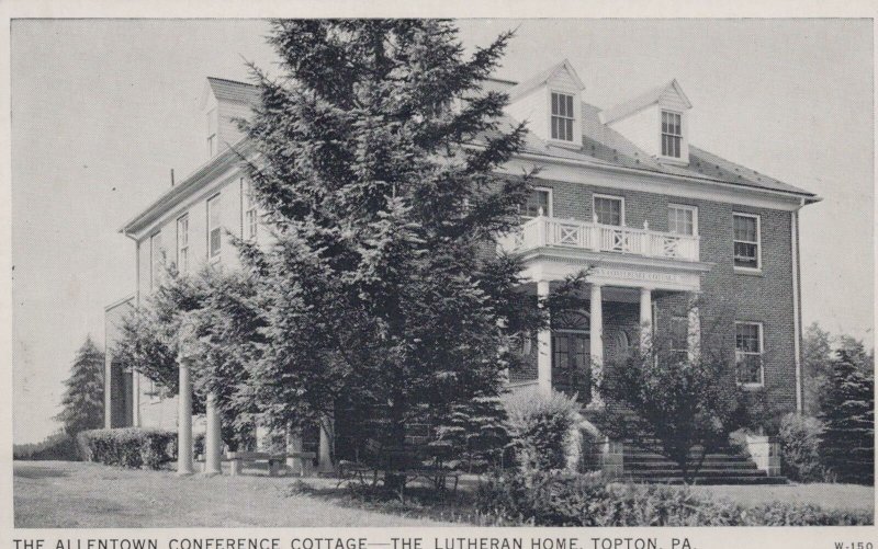 Postcard The Allentown Conference Cottage Lutheran Home Topton PA