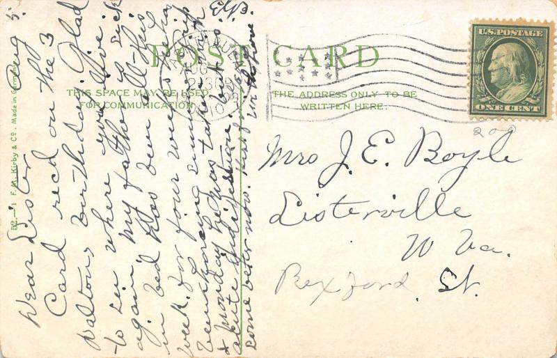 Ashtabula Ohio 1910 Postcard General Hospital