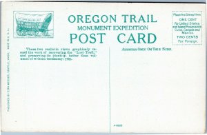 Oregon Trail Monument Expedition - Found the Trail - Planting Markers postcard 