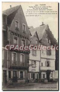 Old Postcard Vannes Vieilles Maisons De La Rue Du Port