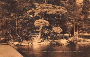 Oxford ME Crystal Lake Fragrant Pines Powhatan Pines Postcard