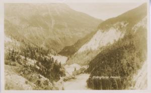 Kicking Horse Canyon ~ BC British Columbia CPR ~Vintage RPPC Postcard