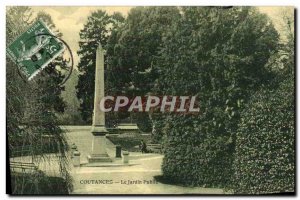 Old Postcard Coutances The Public Garden