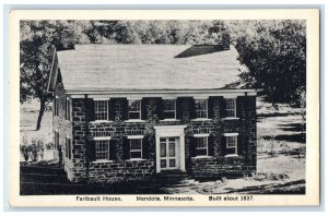 c1920 Faribault House Built 1837 Home Of Jean Baptist Mendota Minnesota Postcard