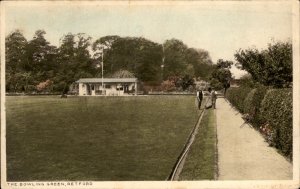Retford North Nottinghamshire The Bowling Green c1900-20s Vintage Postcard