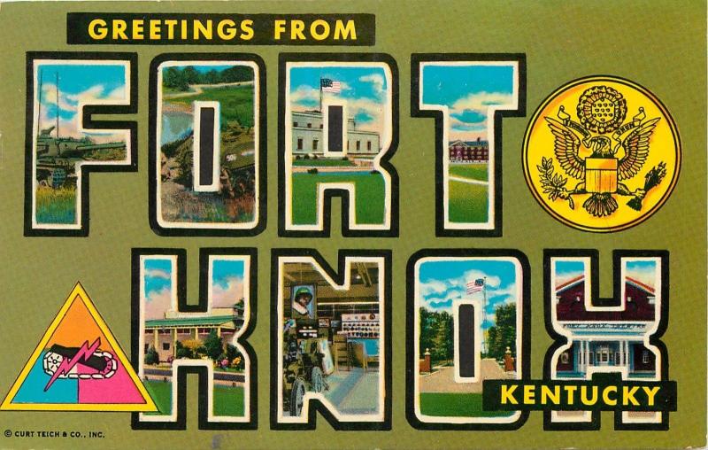 FORT KNOX KENTUCKY POSTCARD US ARMY MILITARY VIETNAM VETERAN POSTCARD TO MOM DAD