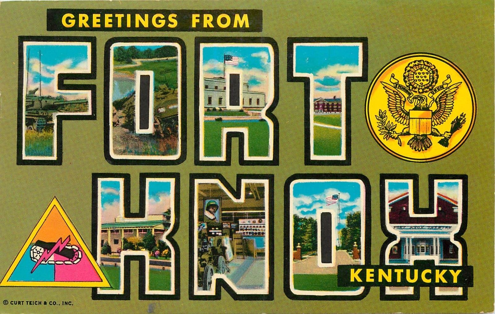 Fort Knox Kentucky Postcard US Army Military Vietnam Veteran Postcard