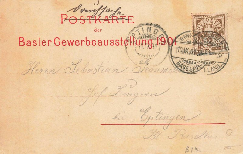 Basler Gewerbe-Ausstellung Mai-October 1901 Postcard