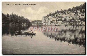 Old Postcard Les Brenets the Doubs Basins