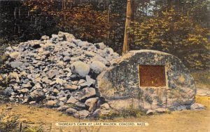 Thoreau's Cairn  Concord, Massachusetts Postcard
