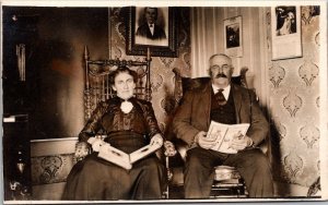 Couple Posing Real Photo