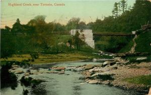 1909 POSTCARD HIGHLAND CREEK TORONTO, CANADA