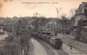 France Fontenay aux Roses Gare Railway Station Train postcard C325