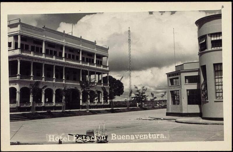 colombia, BUENAVENTURA, Hotel Estacion (1940s) RPPC 